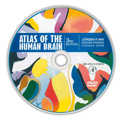 The DVD of The Atlas of the Human Brain with additional software and information